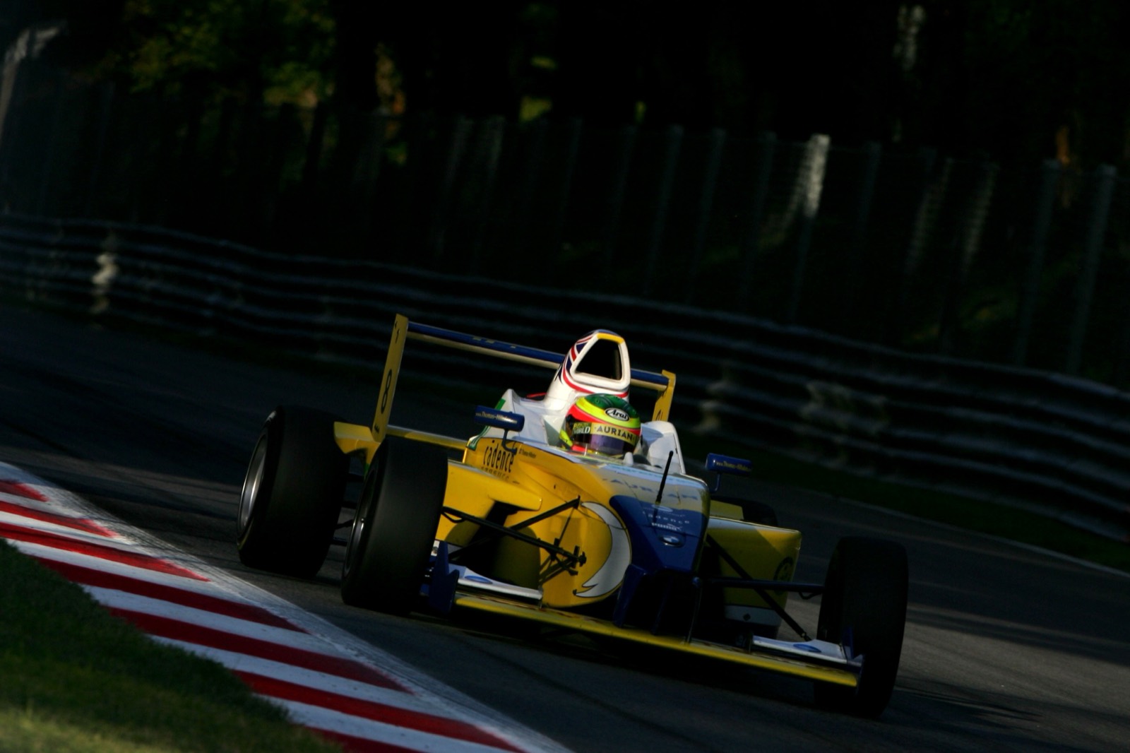 Thomas Hillsdon racing a Formula BMW single-seater at Monza